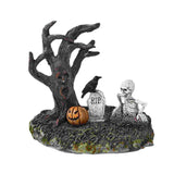 Maxbell Skeleton Figurine Landscape Creepy Display for Party Bookshelf Oofflce Shelf