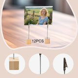 Maxbell 12x Desktop Photo Holder Decor Picture Display Stand for Office Home Wedding