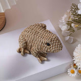 Maxbell Frog Sculpture Resin Crafts Ornament Frog Statue for Bookcase Garden Cabinet