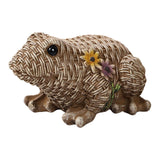 Maxbell Frog Sculpture Resin Crafts Ornament Frog Statue for Bookcase Garden Cabinet