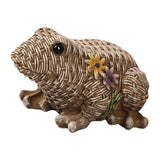 Maxbell Frog Sculpture Resin Crafts Ornament Frog Statue for Bookcase Garden Cabinet