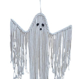 Maxbell Halloween Macrame Ghost Decoration Pendant for Living Room Farmhouse Holiday