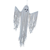 Maxbell Halloween Macrame Ghost Decoration Pendant for Living Room Farmhouse Holiday