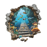 Maxbell Under The Sea Wall Decal Ocean Fish Floor Wall Sticker for Bedroom Kids Room