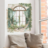 Maxbell Window Floral Decal Wall Art DIY Home Wall Art for Playroom Bathroom Nursery