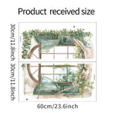 Maxbell Window Floral Decal Wall Art DIY Home Wall Art for Playroom Bathroom Nursery