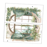 Maxbell Window Floral Decal Wall Art DIY Home Wall Art for Playroom Bathroom Nursery