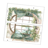 Maxbell Window Floral Decal Wall Art DIY Home Wall Art for Playroom Bathroom Nursery