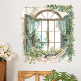 Maxbell Window Floral Decal Wall Art DIY Home Wall Art for Playroom Bathroom Nursery