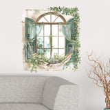 Maxbell Window Floral Decal Wall Art DIY Home Wall Art for Playroom Bathroom Nursery