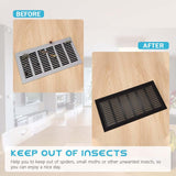 Maxbell 6Pcs Floor Vent Covers Air Vent Screen Mesh for Waterwheel Sidewall Bathroom