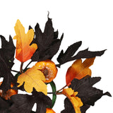 Maxbell Halloween Candle Wreath Home Decoration for Thanksgiving Party Supplies Fall Yellow