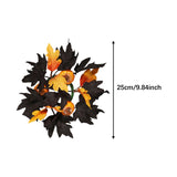 Maxbell Halloween Candle Wreath Home Decoration for Thanksgiving Party Supplies Fall Yellow
