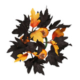 Maxbell Halloween Candle Wreath Home Decoration for Thanksgiving Party Supplies Fall Yellow