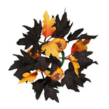 Maxbell Halloween Candle Wreath Home Decoration for Thanksgiving Party Supplies Fall Yellow