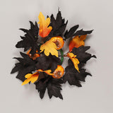 Maxbell Halloween Candle Wreath Home Decoration for Thanksgiving Party Supplies Fall Yellow