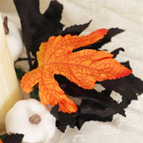 Maxbell Halloween Candle Wreath Home Decoration for Thanksgiving Party Supplies Fall White