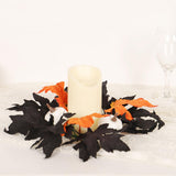 Maxbell Halloween Candle Wreath Home Decoration for Thanksgiving Party Supplies Fall White