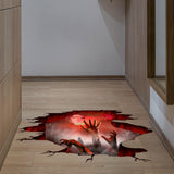 Maxbell 2 Pieces Halloween Floor Wall Decal Art Decor for Living Room Indoor Nursery