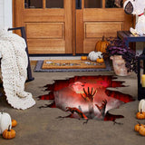 Maxbell 2 Pieces Halloween Floor Wall Decal Art Decor for Living Room Indoor Nursery