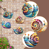 Maxbell 4 Pieces Snail Metal Wall Decor Art Crafts for Farmhouse Bedroom Centerpiece