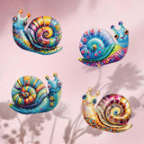 Maxbell 4 Pieces Snail Metal Wall Decor Art Crafts for Farmhouse Bedroom Centerpiece