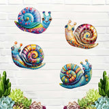 Maxbell 4 Pieces Snail Metal Wall Decor Art Crafts for Farmhouse Bedroom Centerpiece