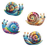 Maxbell 4 Pieces Snail Metal Wall Decor Art Crafts for Farmhouse Bedroom Centerpiece