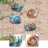 Maxbell 4 Pieces Snail Metal Wall Decor Art Crafts for Farmhouse Bedroom Centerpiece