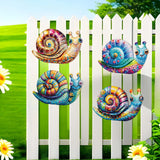Maxbell 4 Pieces Snail Metal Wall Decor Art Crafts for Farmhouse Bedroom Centerpiece