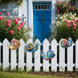 Maxbell 4 Pieces Snail Metal Wall Decor Art Crafts for Farmhouse Bedroom Centerpiece