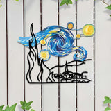 Maxbell Metal Wall Decor Decorative Modern Wall Sculpture for Hallway Bedroom Office