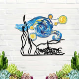 Maxbell Metal Wall Decor Decorative Modern Wall Sculpture for Hallway Bedroom Office