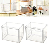 Maxbell Clear Figure Display Case Storage Box Showcase without Shelf