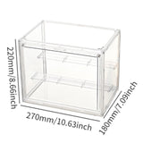 Maxbell Clear Figure Display Case Storage Box Showcase With Removable Shelf
