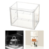 Maxbell Clear Figure Display Case Storage Box Showcase With Removable Shelf
