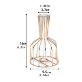 Maxbell Desktop Hydroponic Vase Minimalist Centerpiece Planter Terrariums for Office