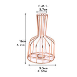 Maxbell Desktop Hydroponic Vase Minimalist Centerpiece Planter Terrariums for Office
