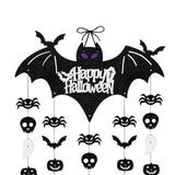 Maxbell Halloween Hanging Bats Spooky Flying Bat Silhouette for Porch Backyard Patio