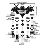 Maxbell Halloween Hanging Bats Spooky Flying Bat Silhouette for Porch Backyard Patio