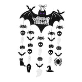 Maxbell Halloween Hanging Bats Spooky Flying Bat Silhouette for Porch Backyard Patio