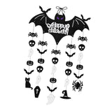Maxbell Halloween Hanging Bats Spooky Flying Bat Silhouette for Porch Backyard Patio