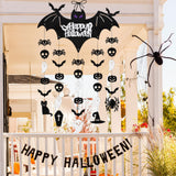 Maxbell Halloween Hanging Bats Spooky Flying Bat Silhouette for Porch Backyard Patio