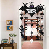 Maxbell Halloween Hanging Bats Spooky Flying Bat Silhouette for Porch Backyard Patio