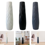 Maxbell Tall Floor Vase Stylish Rustic Flower Vase for Living Room Dining Room Hotel Black