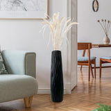 Maxbell Tall Floor Vase Stylish Rustic Flower Vase for Living Room Dining Room Hotel Black