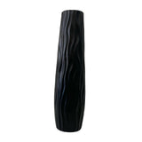 Maxbell Tall Floor Vase Stylish Rustic Flower Vase for Living Room Dining Room Hotel Black