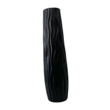 Maxbell Tall Floor Vase Stylish Rustic Flower Vase for Living Room Dining Room Hotel Black