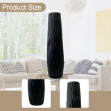 Maxbell Tall Floor Vase Stylish Rustic Flower Vase for Living Room Dining Room Hotel Black