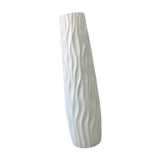 Maxbell Tall Floor Vase Stylish Rustic Flower Vase for Living Room Dining Room Hotel White